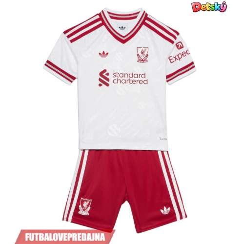Lacne Dětský Futbalové dres Liverpool Victor Munoz #23 2026-27 Krátky Rukáv - Preč (+ trenírky)